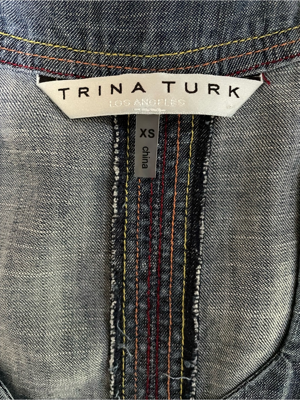 Hot Style Denim Dress Trina Turk Mini Dress - Picture 9 of 11